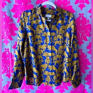 J. Crew women’s silk button down blouse